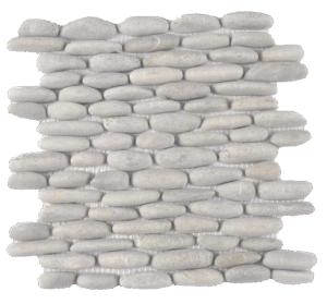 Grey natural pebble flooring